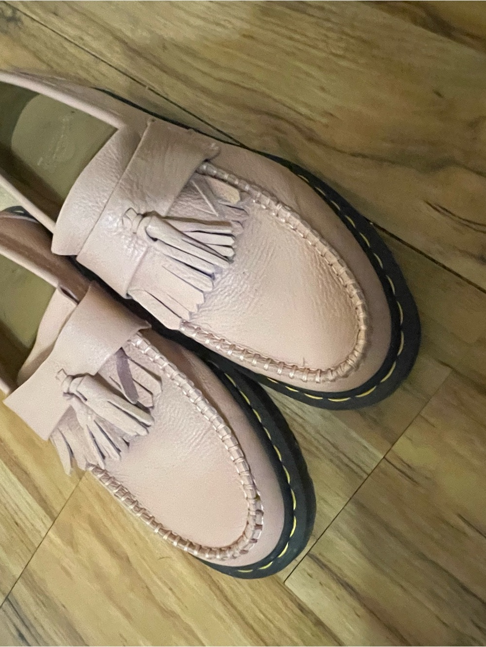 Dr. Martens Pink Tassel Loafers